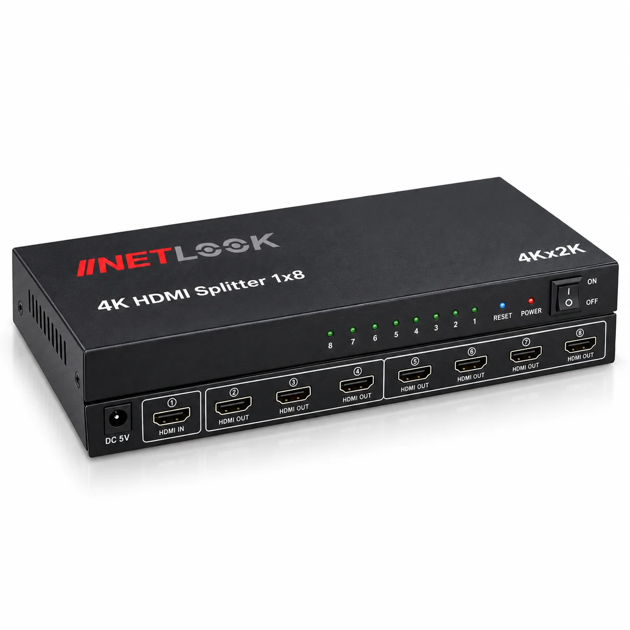Netlook NTL-HDMI4K9408 4K HDMI Splitter 1x8 – 4Kx2K