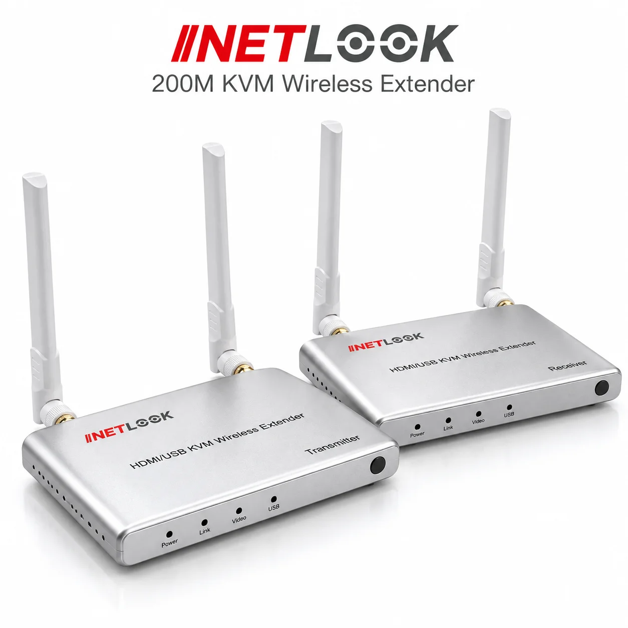 Netlook NTL-KWM200WF 200 m KVM Wireless HDMI Extender